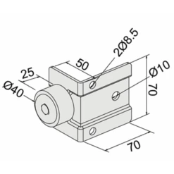 Butoir à Visser Avec Amortisseur Caoutchouc : Mantion 2091