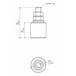 Guide Olive Sans Platine Diamètre 40 Mm M14 : Mantion 23040