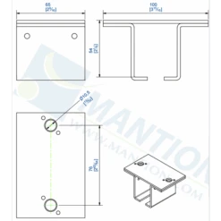 Support Enveloppant Au Plafond Mantion 5144