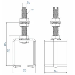 Support Enveloppant Tige Courte Longue Support Mantion 8571L