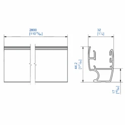 Poignée Mantion Picostar 18 - Alu Anodisé - 280 Cm - Lot De 2 -Pas Cher Corner Métal Soldes Magasin mantion2 2