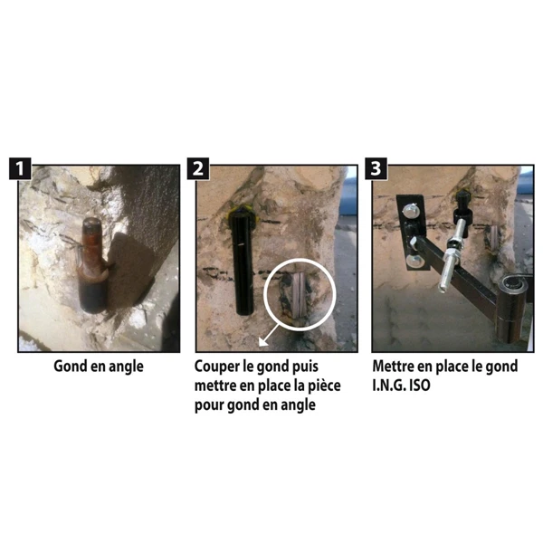 Pièce Gond Angle Isolation Extérieur ING Fixations Lot De 4 3 Pièce Gond Angle Isolation Extérieur ING Fixations Lot De 4 – Image 3