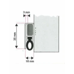 Plinthe Klomatic Prestige Blanc 0.93 M : Ets Jean Jourjon 045543 -Pas Cher Corner Métal Soldes Magasin p147848 pic2 1