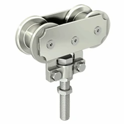 Monture Sur Chant Vis M14 Longue Galets Acier Pour Rail 62x55 : Mantion 0265L - Lot De 2 -Pas Cher Corner Métal Soldes Magasin p160827 1