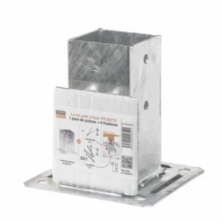 Pied De Poteau Carré Sur Platine Largeur 71 Mm Hauteur 150 Mm