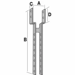 Support De Faîtage SF Largeur 40 Mm Simpson Strong-Tie SF/2840 -Pas Cher Corner Métal Soldes Magasin p210669 pic2