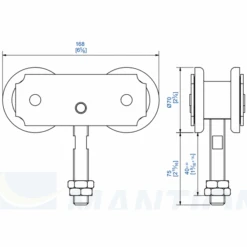 Monture Pivotante Réglable Mantion 2 Galets Acier Sur Cage à Rouleaux - Lot De 2 3 Monture Pivotante Réglable Mantion 2 Galets Acier Sur Cage à Rouleaux - Lot De 2 -Pas Cher Corner Métal Soldes Magasin p228400 pic1