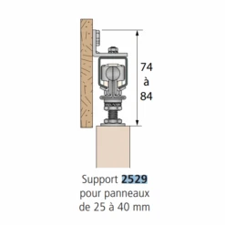 Support équerre Renforcé Mantion 2529 Pour Rails 2525 Et MA80A 6 Support équerre Renforcé Mantion 2529 Pour Rails 2525 Et MA80A -Pas Cher Corner Métal Soldes Magasin patte 1