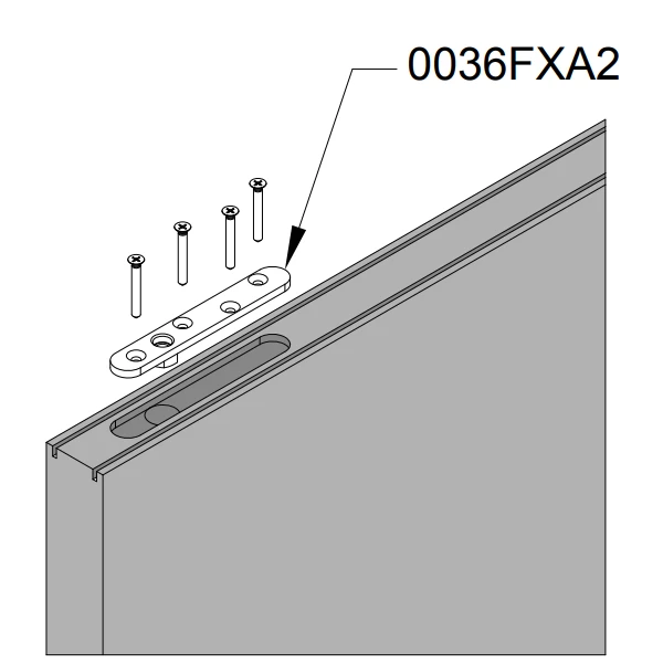 Platine En Inox A2 Pour Fixation Sur Chant Mantion 0036FXA2 Pour Système Pliant Opentec FW75 2 Platine En Inox A2 Pour Fixation Sur Chant Mantion 0036FXA2 Pour Système Pliant Opentec FW75 – Image 2