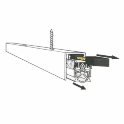 Plinthe Automatique Encastrable Isophonique 86 KEB Klobruit 0,93 M -Pas Cher Corner Métal Soldes Magasin plinthe automatique encastrable isophonique bas porte 86 keb klobruit 2 2