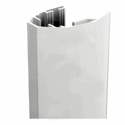 Set 2 Poignée 19 Mm Aluminium Blanc 2,8 M Forme G Mantion 71G19/280B