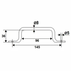 Poignée De Persienne Torbel Aluminium Noir Pour Volet Alu Et PVC