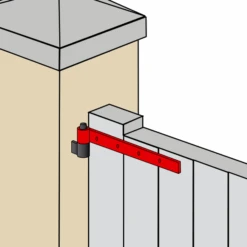 Penture Droite Percée Acier Blanc Torbel Gond 16 Mm Longueur 1000 Mm