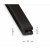 Profil U Pour Entourage Tôle En PVC Noir - 7 X 4 X 2 Mm - Longueur 1 Mètre CQFD 2002-68308
