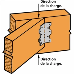 Équerre à Angle Ajustable 57x162x57 Mm Simpson Strong-Tie LS70 -Pas Cher Corner Métal Soldes Magasin querre a angle ajustable ls simpson strong tie square 1000x1000 3