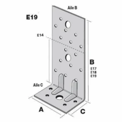 Équerre Renforcée E17 75x150x50 Mm Simpson Strong-Tie E17/2 -Pas Cher Corner Métal Soldes Magasin querre de charpente renforcee er simpson strong tie square 1000x1000 1