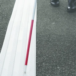 Bande De Guidage 220x1000mm - Blanc - Rail Exteline Adhésivé Extérieur -Pas Cher Corner Métal Soldes Magasin rail podo romus