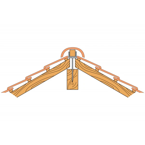 Support De Faîtage RB Acier Galvanisé Largeur 40 Mm Longueur 250 Mm 2 Support De Faîtage RB Acier Galvanisé Largeur 40 Mm Longueur 250 Mm – Image 2