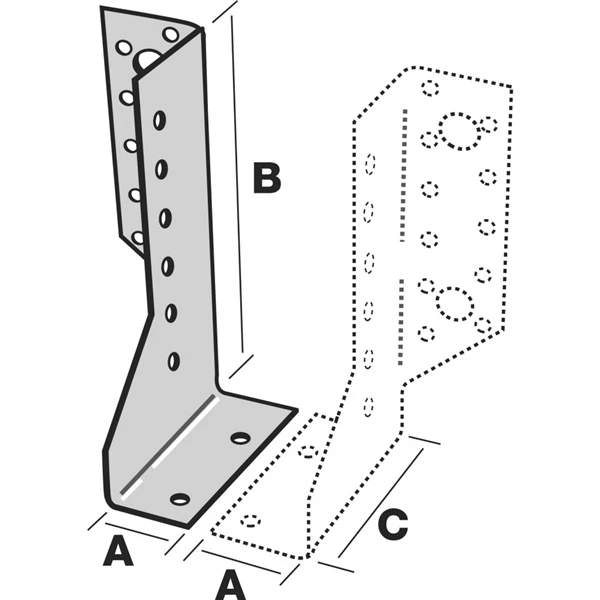 Sabot Deux éléments Gauche Largeur 30 Mm Simpson Strong-Tie SDEG340/30 5 Sabot Deux éléments Gauche Largeur 30 Mm Simpson Strong-Tie SDEG340/30 – Image 5