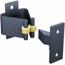 Arrêt De Porte à Pince Noir Avec Mentonnet à Visser : Mantion 1301TN