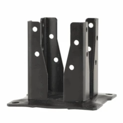 Pied De Poteau Carré Sur Platine à Boulonner Finition Noire 90x90 Mm Simpson-Strong-Tie AG527PB