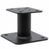 Pied De Poteau Fixe PPA100PB - Finition Noire - Hauteur 100 Mm
