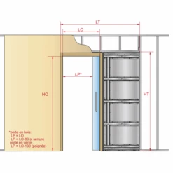 Kit D'habillage Pour Porte En Bois Coulissante Entre-cloisons - SAF-INSIDE789F Mantion - Porte De 40 Mm Maxi 3 Kit D'habillage Pour Porte En Bois Coulissante Entre-cloisons - SAF-INSIDE789F Mantion - Porte De 40 Mm Maxi -Pas Cher Corner Métal Soldes Magasin sans titre 1 86