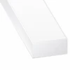 Profilé Rectangulaire En PVC Blanc - Largeur 10 Mm - Hauteur 4 Mm - Longueur 1 Mètre CQFD 2002-80330