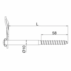Tourniquet Marseillais à Visser Torbel - Acier Zingué Blanc 110 Mm -Pas Cher Corner Métal Soldes Magasin schema