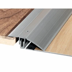 Seuil De Porte Percé PPS Romus Alu Gris Pour Dénivelé 7 à 15 Mm 1250 -Pas Cher Corner Métal Soldes Magasin seuil gris 1