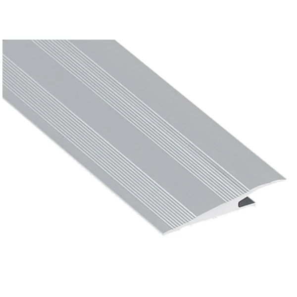 Rampe D'accès Percée Romus 2690 - Alu Incolore - Hauteur 5 à 7 Mm Largeur 38 Mm Longueur 2,7 M 1 Rampe D'accès Percée Romus 2690 - Alu Incolore - Hauteur 5 à 7 Mm Largeur 38 Mm Longueur 2,7 M