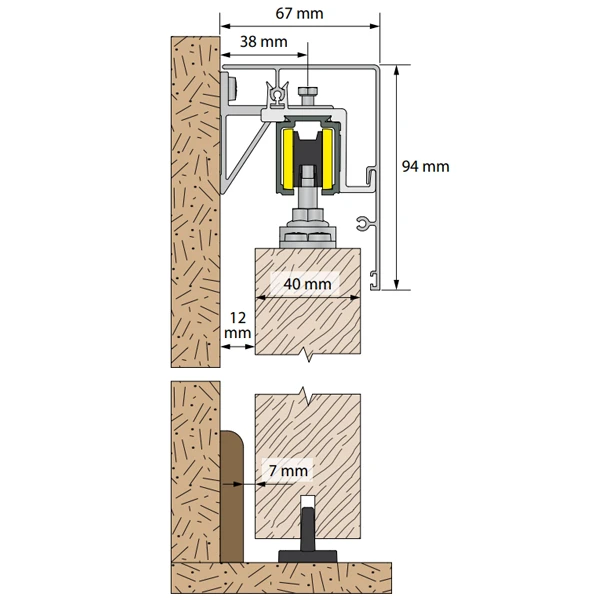 Support équerre Mantion 11014 De Système Coulissant SAF 2 Support équerre Mantion 11014 De Système Coulissant SAF – Image 2