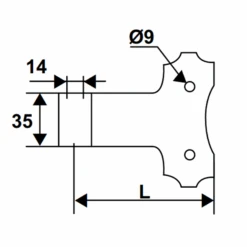 Gond à Visser Sans Axe Tableau Torbel Blanc Gond 14 Mm Longueur 118 Mm 5 Gond à Visser Sans Axe Tableau Torbel Blanc Gond 14 Mm Longueur 118 Mm -Pas Cher Corner Métal Soldes Magasin tab