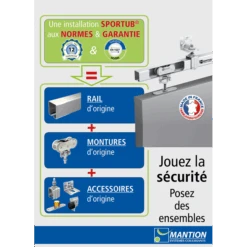 Patte à Visser Au Plafond Pour Vis M12 Mantion Sportub 5044 -Pas Cher Corner Métal Soldes Magasin une installation sportub aux normes et garantie 1